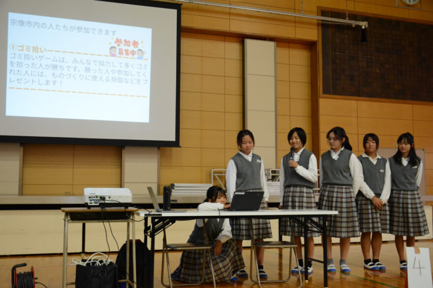 宗像の中学生が海の環境改善に挑む！